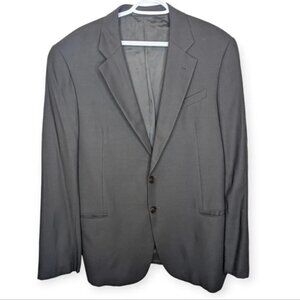 Armani Collezioni Mens 44 Regular Black  Two Button Front Dress Suit Jacket